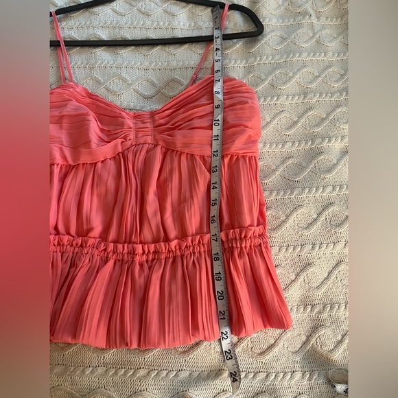 New! Steve Madden Solange Ruched Peplum Camisole Peach Romance True to Size - Picture 13 of 15